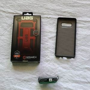 Samsung Galaxy Note 8 UAG & Incipio Case + earpiec
